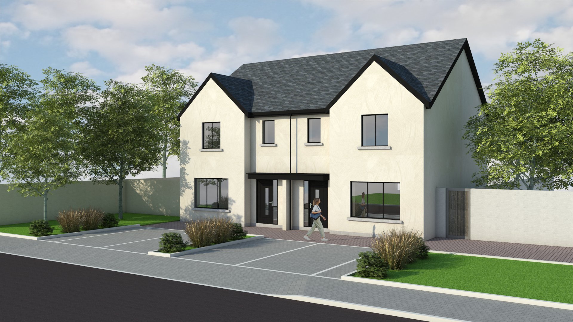 Illustration of homes at Gleann Ealla